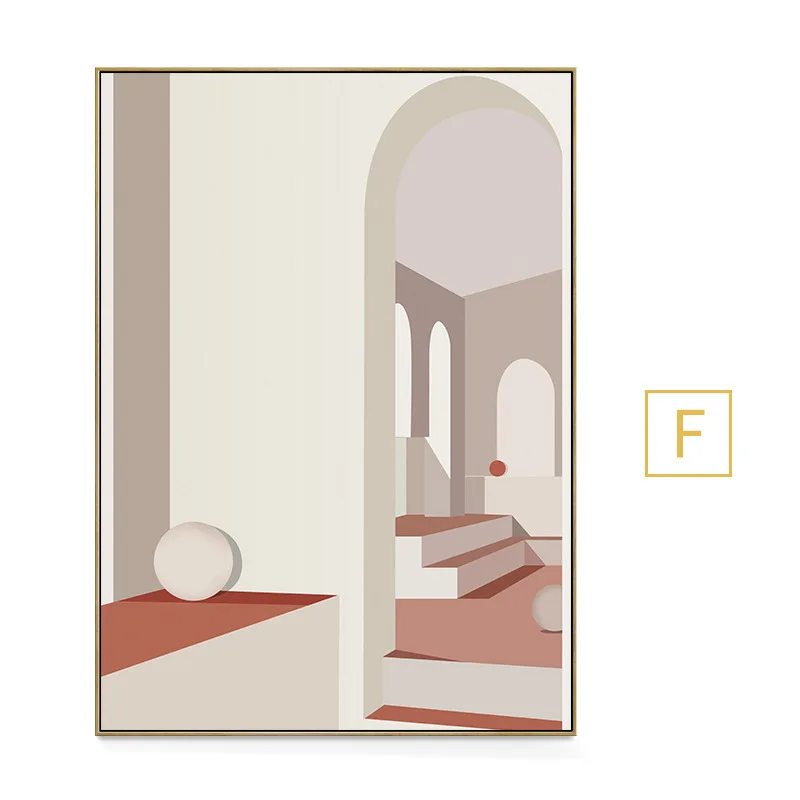 

Nordic Living Room Decorative Painting INS Bedroom Minority Hanging Nordic Morandi Color Light Luxury Bed Space Sofa Frameless