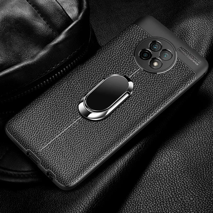 

For Xiaomi Redmi Note 9T 5G case Note 9 Pro Max Slim Soft silicone Fiber Find Ring Holder cover for Redmi 9T 9 Power 9A 8 Pro