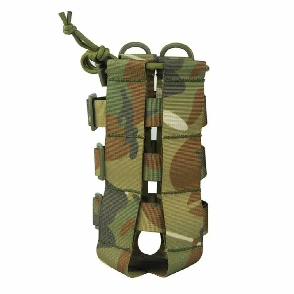 

Upgraded Tactical Molle Water Bottle Pouch Bag Military Outdoor Travel Hiking Drawstring Water Bottle Holder Kettle Carrier Bag