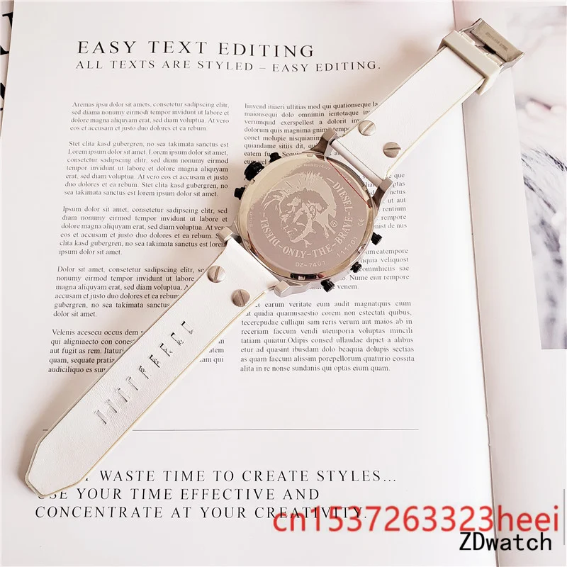 

Diesel watch men's skeleton automatic mechanical AAA watch gold skeleton retro men's women watch quartz watch