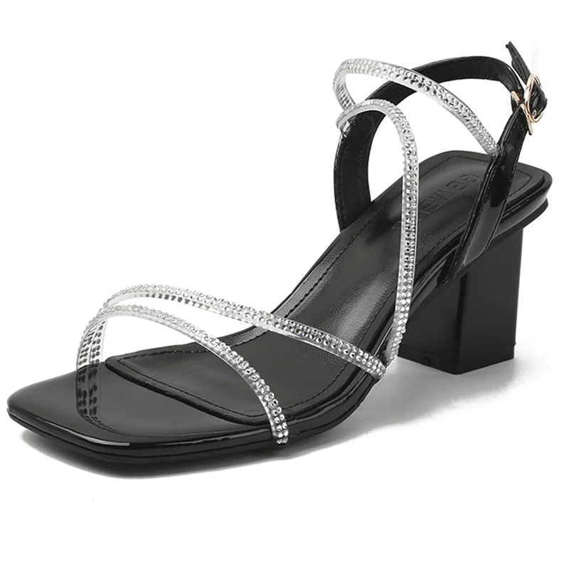 

Босоножки женские из вискозы, с прозрачными лентами, золотистые и серебристые, на высоком каблуке, черные, 34-40 размер