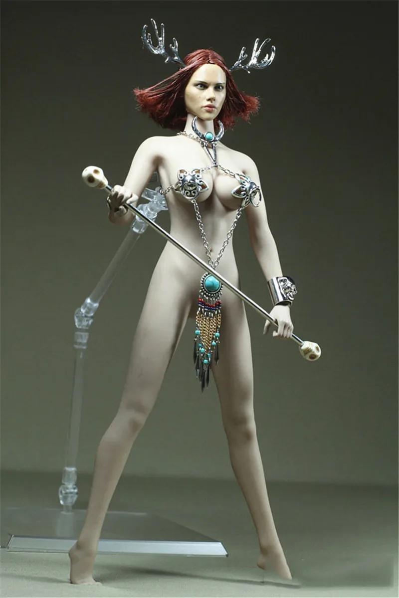 Женская пикантная металлическая одежда в масштабе 1/6 куртка с кольцом и бахромой