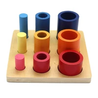 t5ec wooden block baby learning toy color sorting interactive match toy for baby toddler%e2%80%99s montessori educational sensory toy