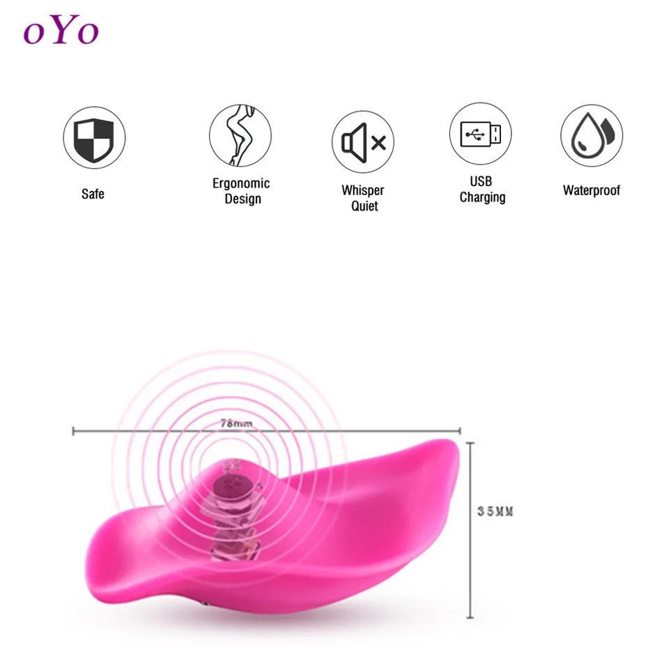 Oyo тихий трусики вибратор Беспроводной дистанционного Управление Портативный
