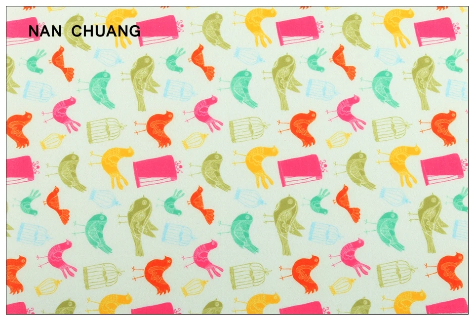 Nanchuang 1 мм Толщина печати нетканый мягкий фетр полиэстер ткань для DIY ручной работы украшения дома швейный материал 20x30 см/шт