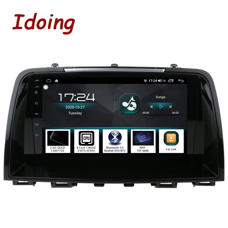 Idoing 9 &quotавтомобильное радио Android видео плеер навигация GPS для Mazda 6 GL GJ 3 Ultra Atenza 2012