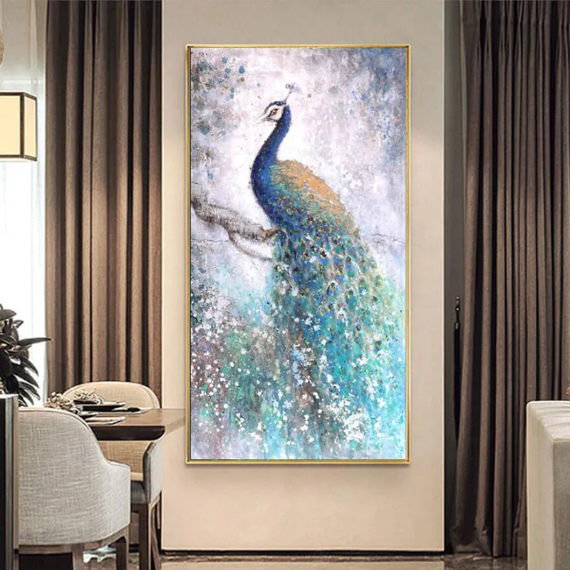 Картина на холсте Животное Искусство павлин настенные картины для гостиной