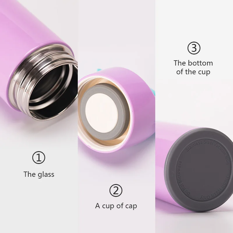 Термос из нержавеющей стали с двойными стенками и ручкой 400 мл|Вакуумные фляги