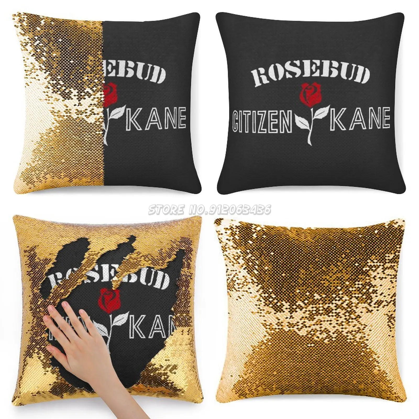 Блестящий чехол-подушка для дивана декоративное украшение вечерние Орсон уэлллс