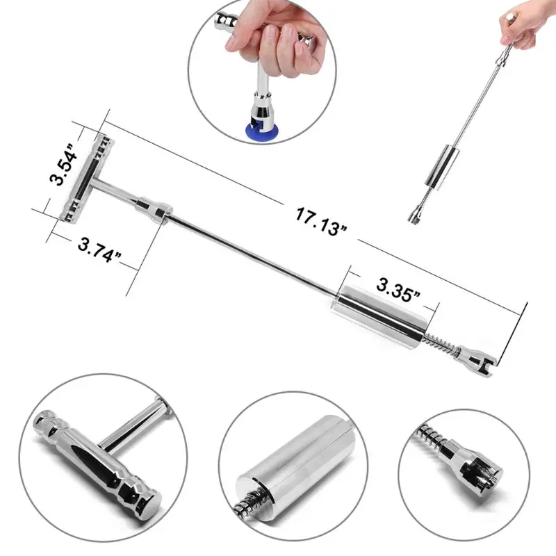 

X7AE Paintless Dent Repair Puller Kit - Dent Puller Slide Hammer T-Bar Tool for Car Auto Body Hail Damage Remover