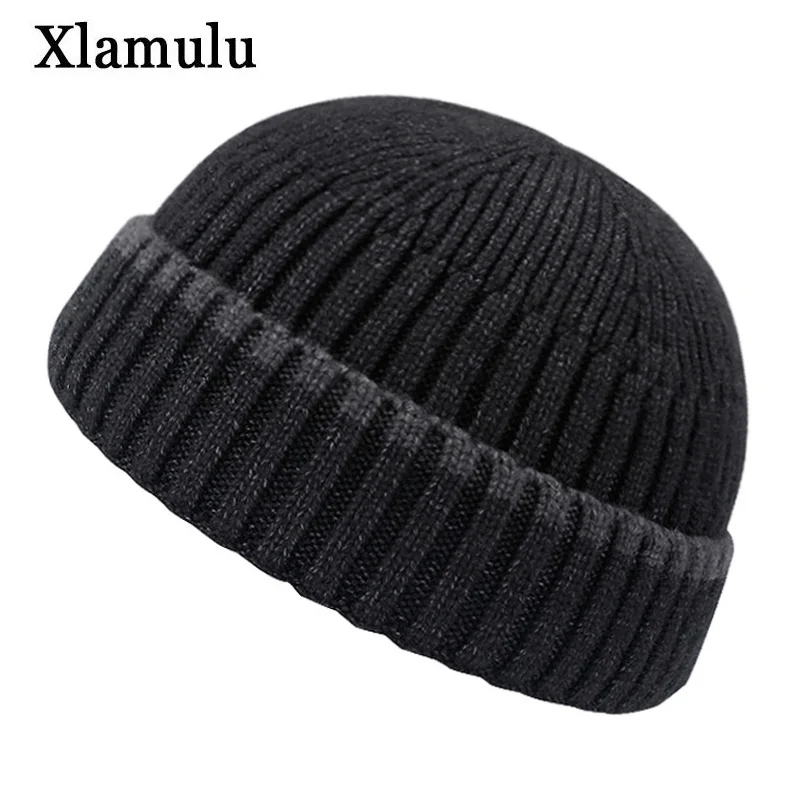 Skullies Beanies короткие шапки Мужская зимняя шапочка для мужчин и женщин зимние с