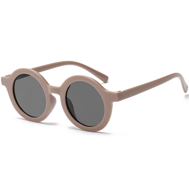 Gafas de sol Retro para ni&ntilde;os, lentes de sol redondas con bonito oso para beb&eacute;s y ni&ntilde;as, lentes de sol para exteriores, accesorios de moda para ni&ntilde;os-3