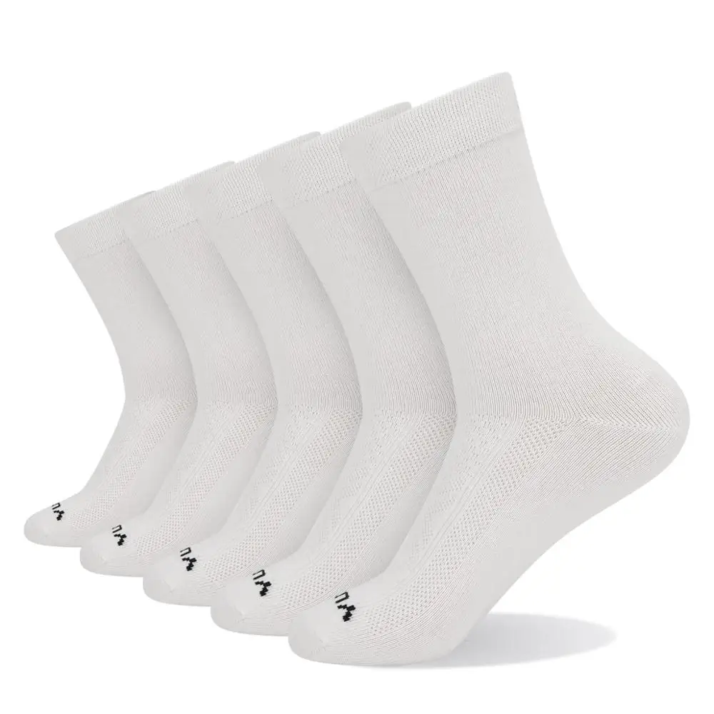 

YUEDGE Women's Crew Socks Comfort Combed Cotton Soft and Breathable Thin Casual Socks for Women