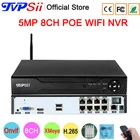 Пульт дистанционного управления Hi3536D XMeye Аудио 48 в макс. 8 ТБ H.265 + 5 Мп 8 каналов Обнаружение лица Onvif IP WIFI POE CCTV DVR NVR