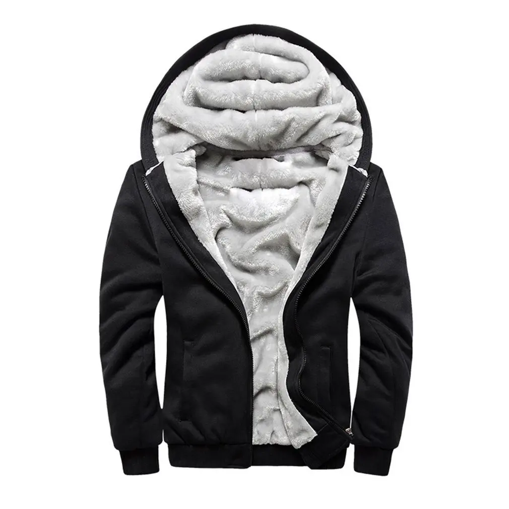 Модная зимняя куртка Мужская толстовка Мужское пальто с капюшоном 2018 брендовая