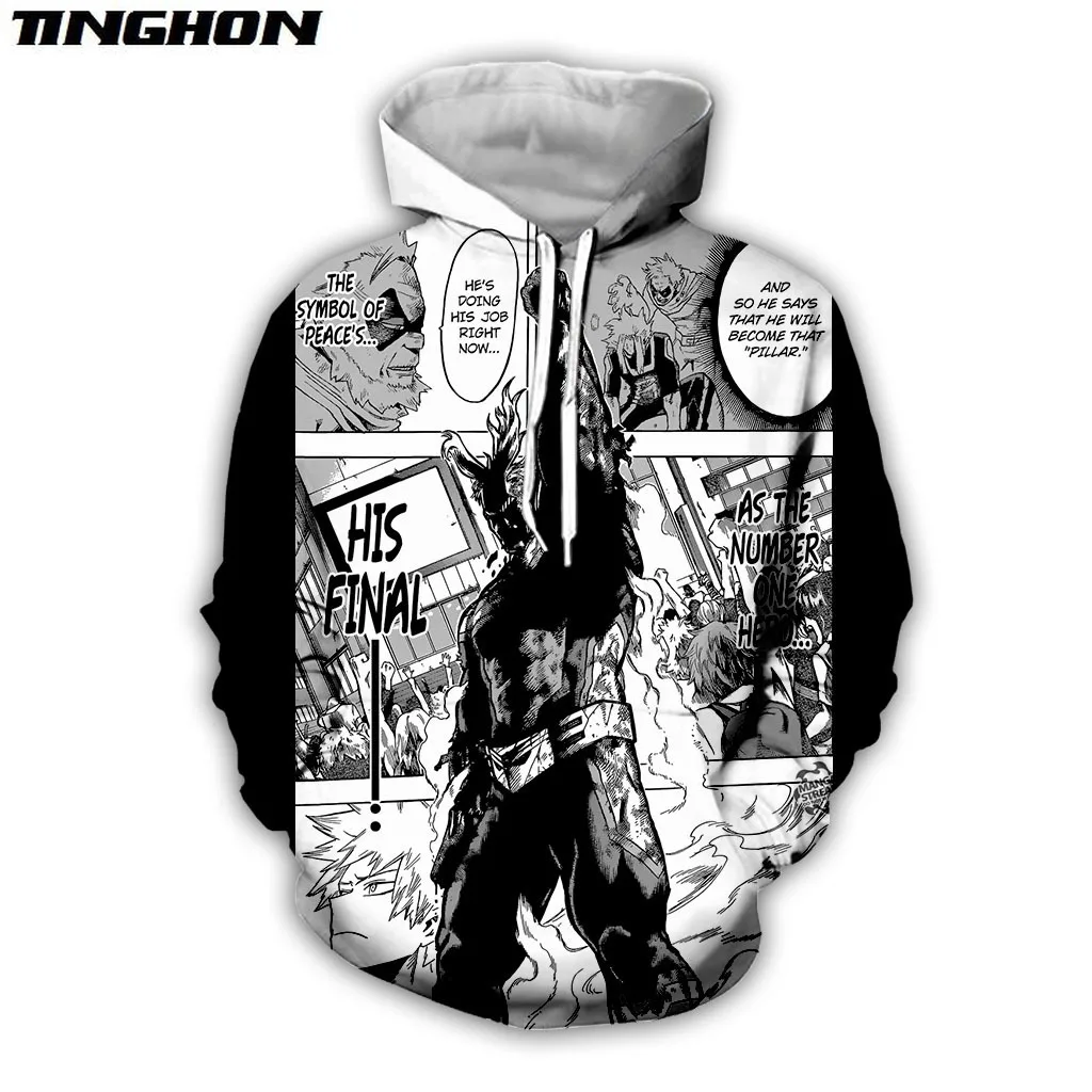 

Толстовка/Свитшот/куртка с 3D-принтом My Hero академия, повседневные худи в стиле хип-хоп для мужчин и женщин, модель XS, 6XL, 7XL, 06