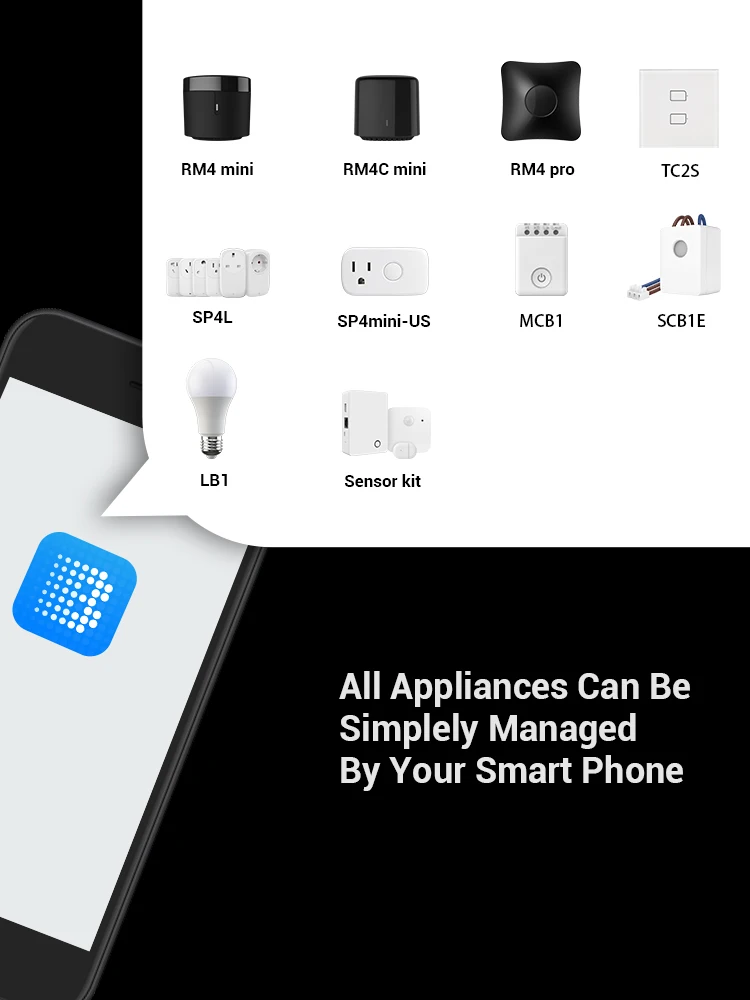 Беспроводной смарт-контроллер дистанционного управления BroadLink RM4 mini Bestcon RM4C IR Wifi