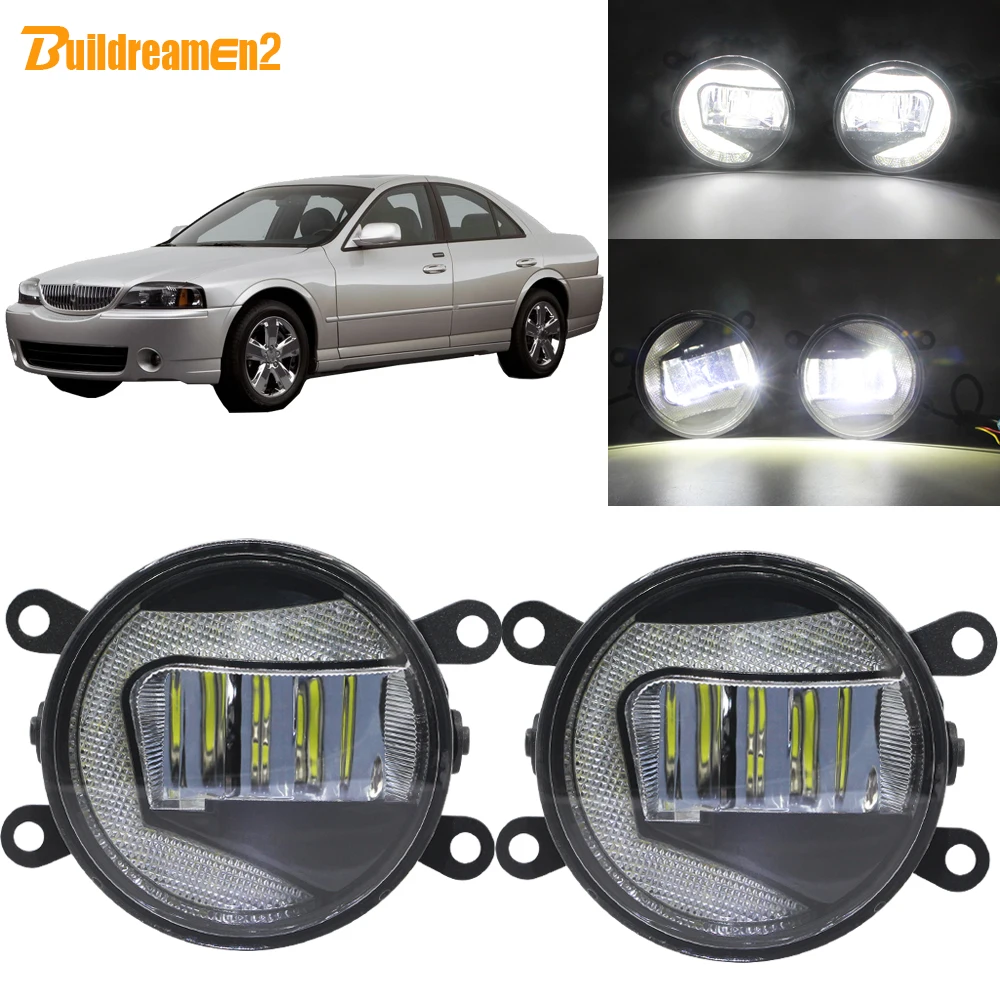 Buildreamen2 автомобиля 90 мм круглый светодиодный проектор передние противотуманные