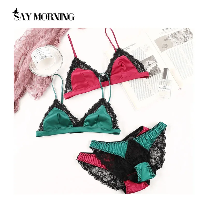 Женское нижнее белье SAY MORNING наборы бюстгальтер + трусы комплект пикантного