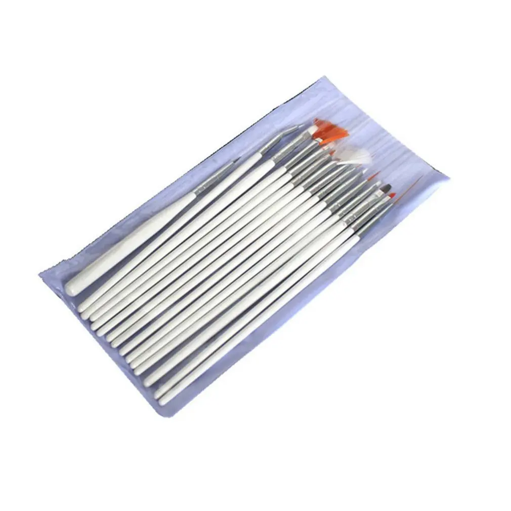 15 шт. Косметический лак для ногтей ручка рисования кисть набор инструментов УФ