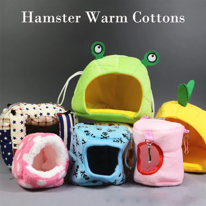 

Hamster Warm Cotton Nest Cotton Goldthread Bear Nest Hamster Winter Insulation Nest Hamster Guinea Pig Squirrel Nest