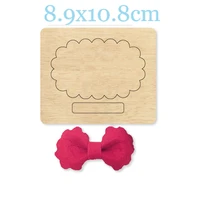 bow knot hairpin wood die scrapbooking cutting dieswooden dies suitable for common die cutting machines on the market 2020 new