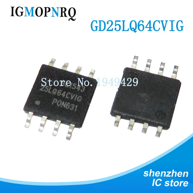 

5 шт GD25LQ64CVIG 25LQ64CVIG GD25LQ64 25LQ64 SOP-8