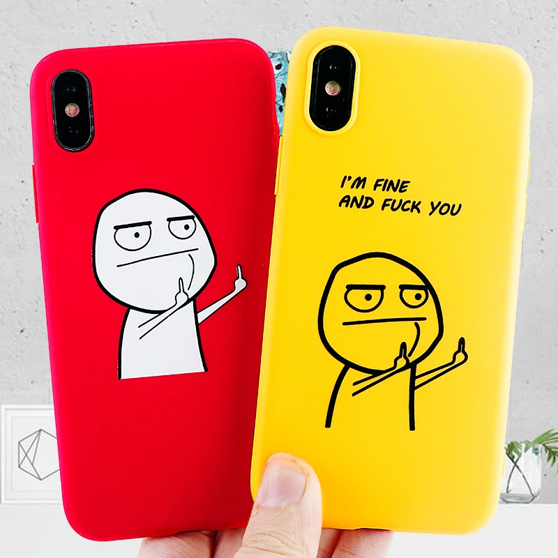 Fashion Cell Phone Cases for iPhone X XS MAX XR 11 6s 7 8 Plus Pro Case Cute funny Soft Silicone Fitted Cover Accessories |