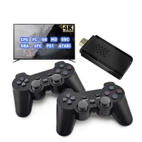 wireless video game console hdmi compatible 4k tv retro console classic 10000 games ps1 emulator stick double controller for fc