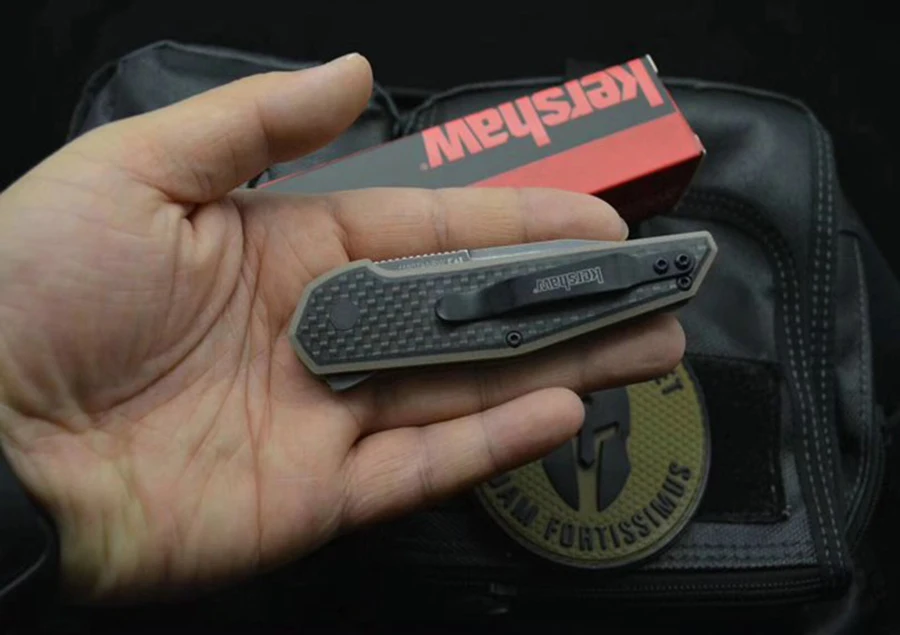 Складной нож Kershaw 1160, 8CR13MOV лист+ углеродное волокно, карманный тактический нож для кемпинга и охоты, инструмент для повседневного использования