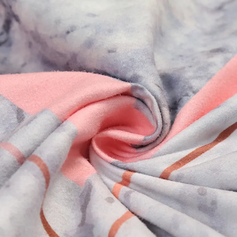 Быстросохнущее пляжное полотенце с капюшоном микрофибра Мраморная печать