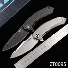 Складной карманный нож JUFULE Mark s35vn 0095 с титановой ручкой и флиппером на подшипнике, для ежедневного использования, охоты, кемпинга