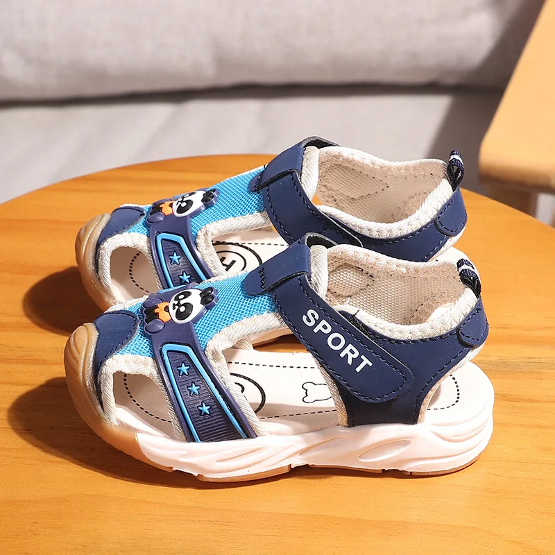 Сандалии Детские Резиновые Нескользящие Модные дышащие босоножки для мальчиков