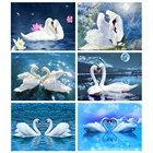 Размер холста Diy ремесло алмазная живопись Лебедь наборы 5D алмазная вышивка продажа морские картины стразы украшение для дома