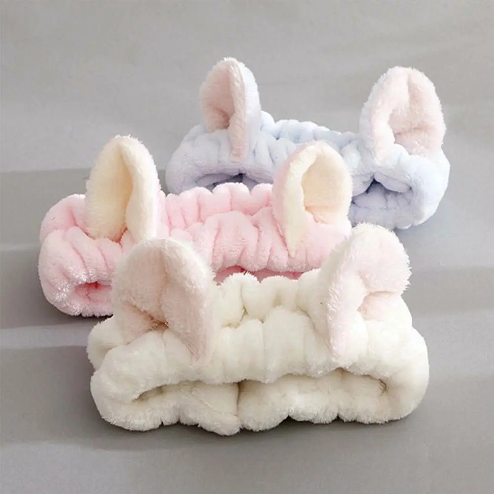 

2019 New arrivals Kawaii Girls Lovely Cat Ears Headband Hairband Makeup Face Clean Spa Fluffy Hair Band