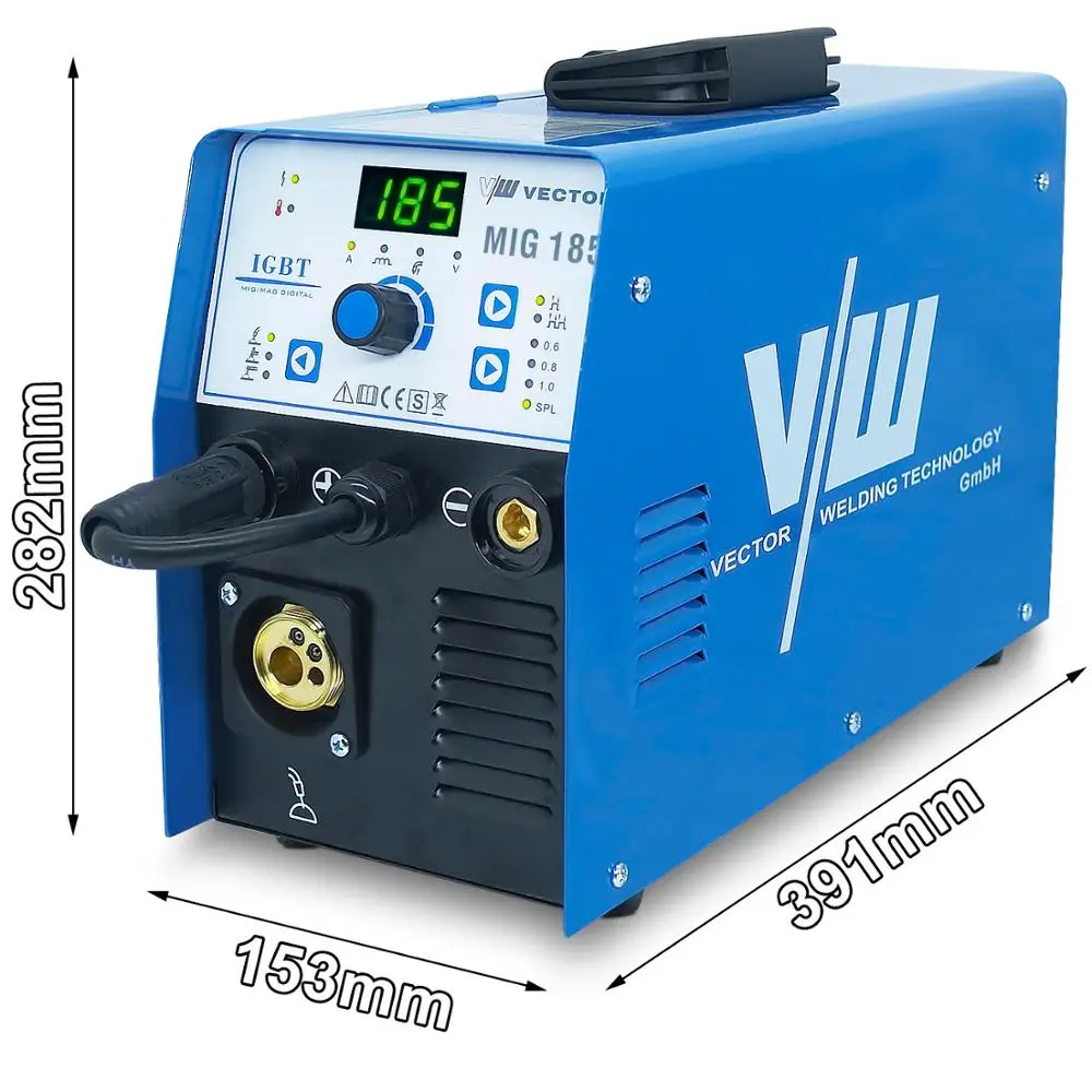 Сварочный аппарат Mig Synergy Control Сварка 220 В MIG ARC TIG MIG185 сварочный газовый без