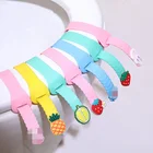 2 шт., милые приспособление для подъема сиденья унитаза с фруктами, силиконовые гигиенические Чехлы для сиденье на унитаз, подъемная ручка для путешествий, ванной комнаты, подъемное устройство