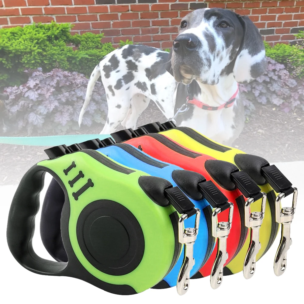 

3/5M Retractable Dog Leash Automatic Flexible Dog Leash Dog Cat Traction Rope Leashes For Small Medium Dogs Pet Products