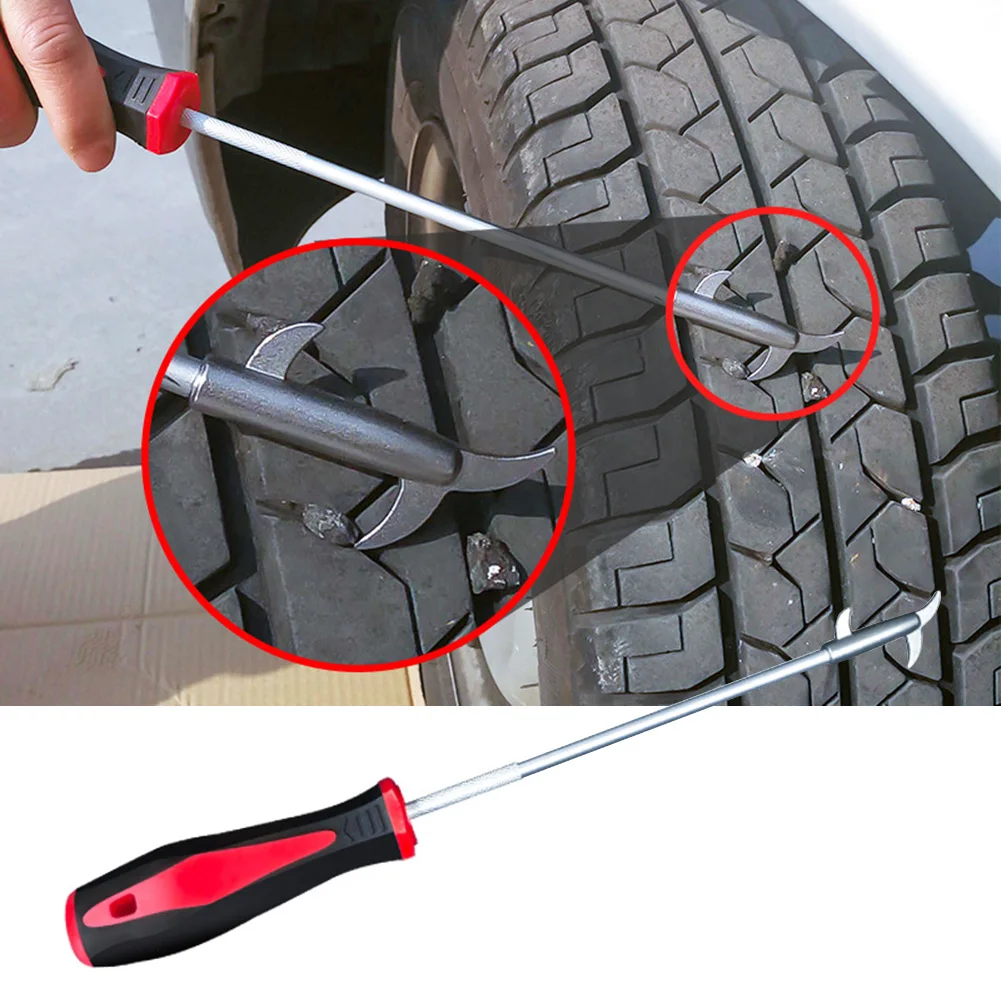 

Stone Remove Stainless Steel Wheel Cleaning Tool Durable Cleaning Hook Gravel Remover Groove Tool Car Tire