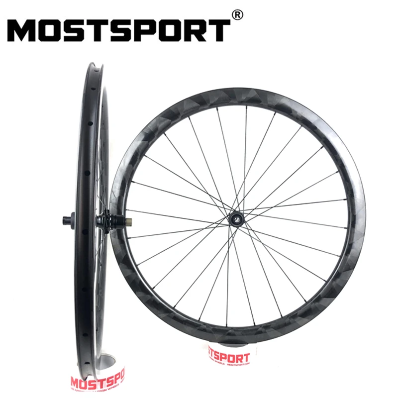 Дорожный дисковый тормоз Углеродные колеса Центральный замок 40 мм/45 мм клинчер