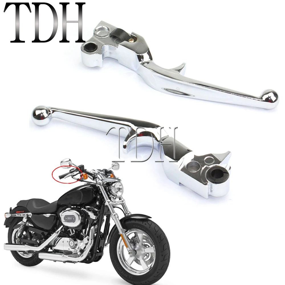 Хромированные рычаги сцепления для мотоцикла руль тормоза ручки Harley Sportster 883 1200 XL