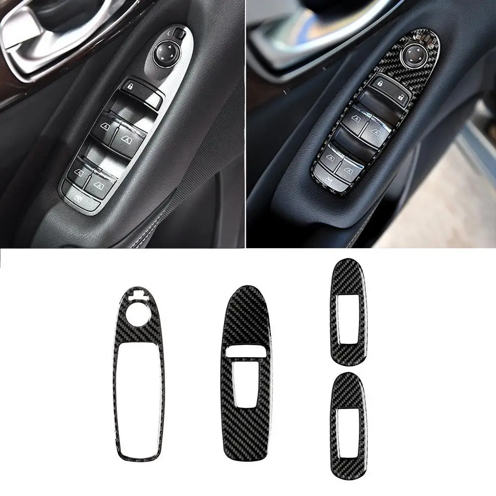 

80% HOT SALES！！！4Pcs/Set Right Car Window Lift Switch Panel Stickers Decoration for Infiniti Q50