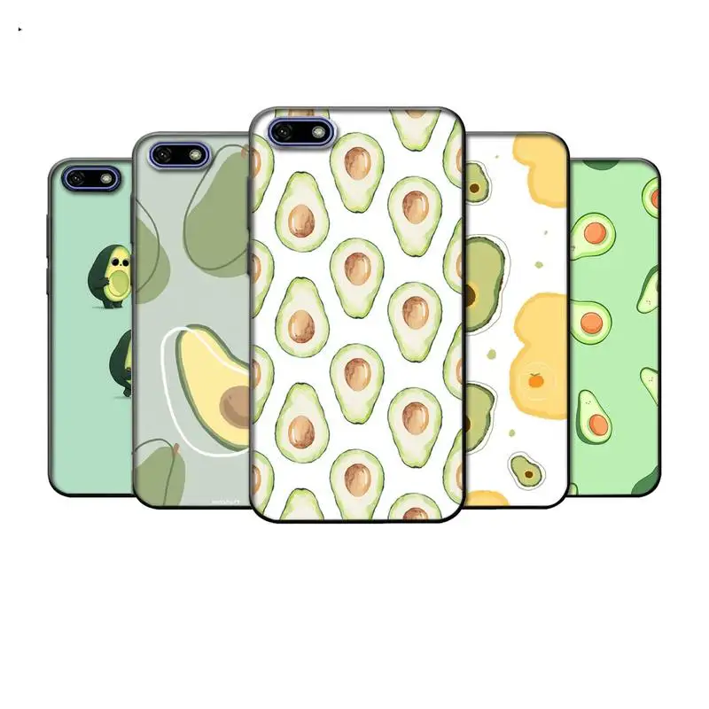 

Cute Cartoon Fruit Avocado Phone Case For Xiaomi Mi5 Mi6 Mi8 Mi9 Mi10 F1 X Se Lite Pro Note Mix 2 3 10 Cover
