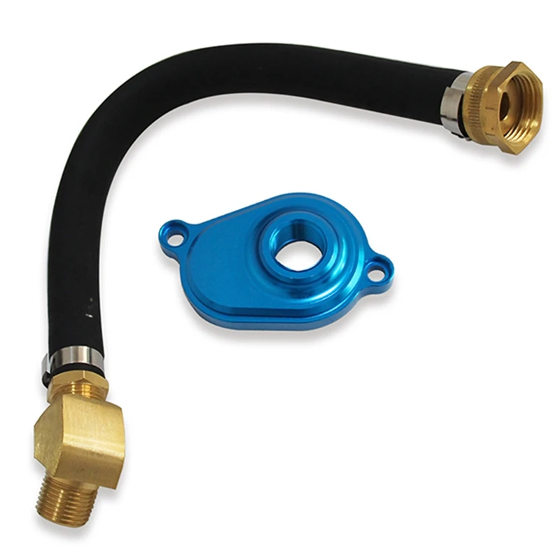 

Масляный радиатор Flush Kit с адаптером для замены для Ford 6.0L Powerstroke 2003 2004 2005 2006 2007 2008 2009 2010