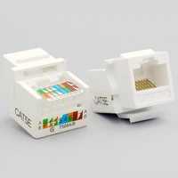 5 pcs rj45 cat5e cat6 utp tool free cable adapter amp network cable socket module connector