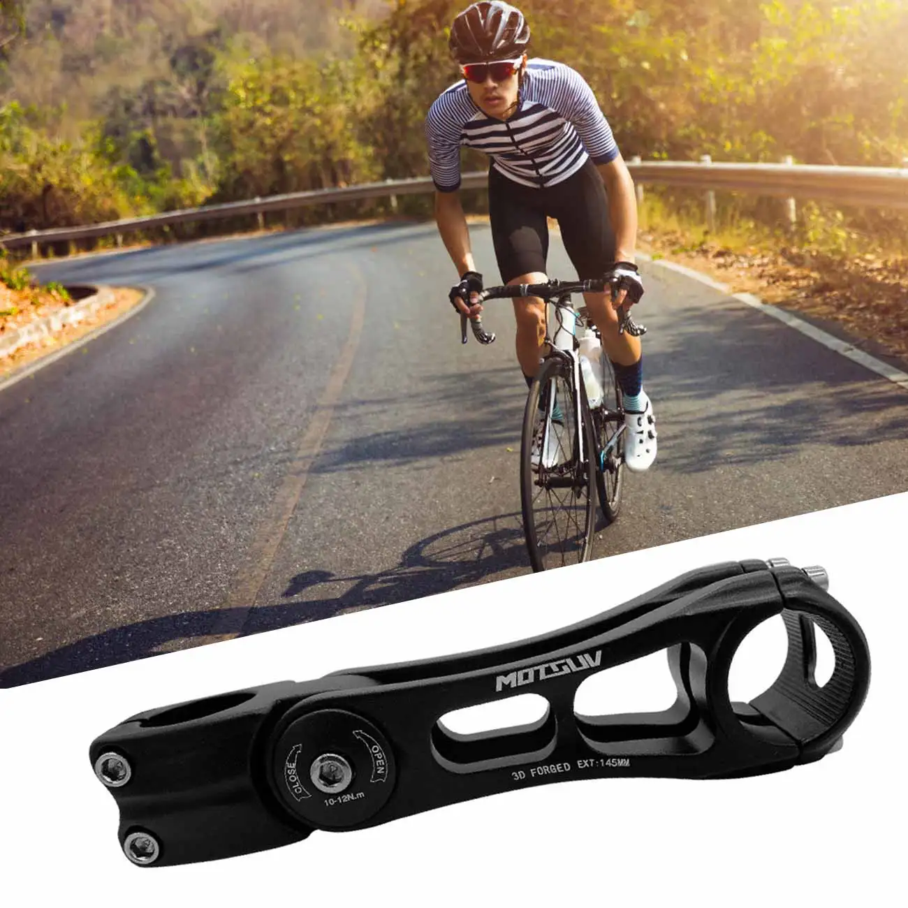 

Road Bike Handlebar Riser Stem Aluminum Alloy Adjustable Bicycle Stem CNC Head Up Raiser Handlebar Extender Accessories