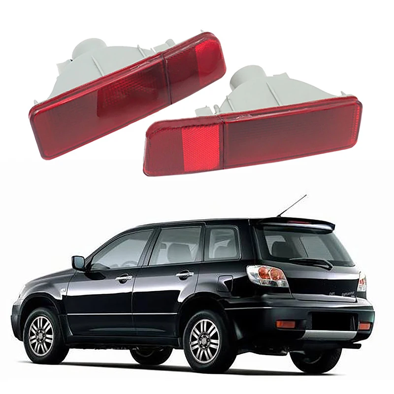 NewLeft/Правый заднего бампера Туман светильник отражатель для Mitsubishi Outlander 2004 2005 2006
