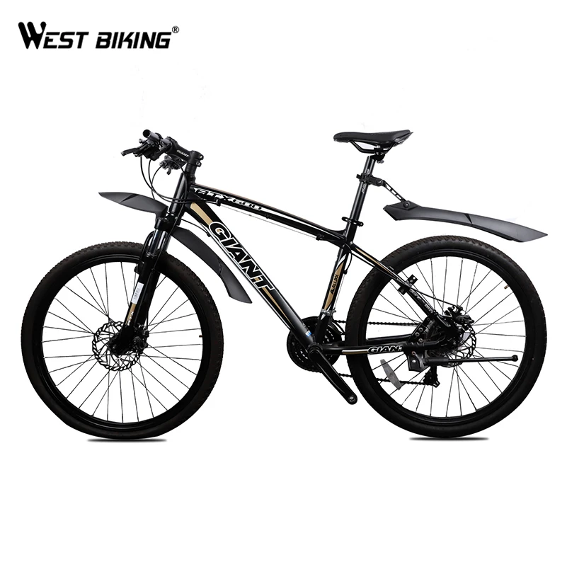 

WEST BIKING 1Pair Mountain Bicycle Fender Quick Release Front Rear Cycling Fender Wings Mud Guard Bike Accessories Road Bike MTB
