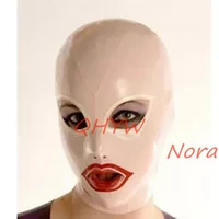 sexy design women full face handmade latex hood open eye and mouth fetish customize size anime cosplay
