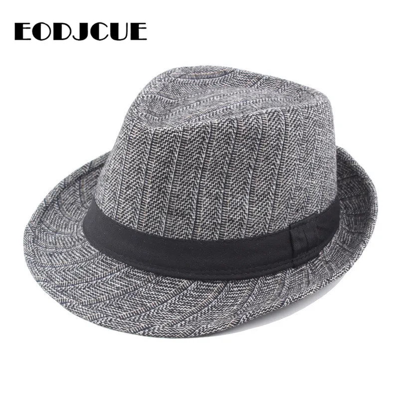 Ретро Fedoras Топ джаз шляпа мужская зимняя теплая котелок Кепка Панама повседневная мужская шляпа gorro